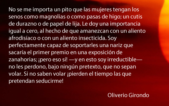 Ejemplo de poema, Oliverio Girondo
