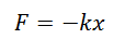 Ecuación de la Ley de Hooke
