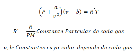 Ecuación de Van der Waals