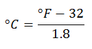Conversión de Fahrenheit a grados Celsius