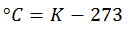 Conversión de Temperatura de Kelvin a Celsius
