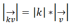 Producto de valores absolutos de k y v