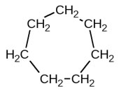 Fórmula química del cicloheptano