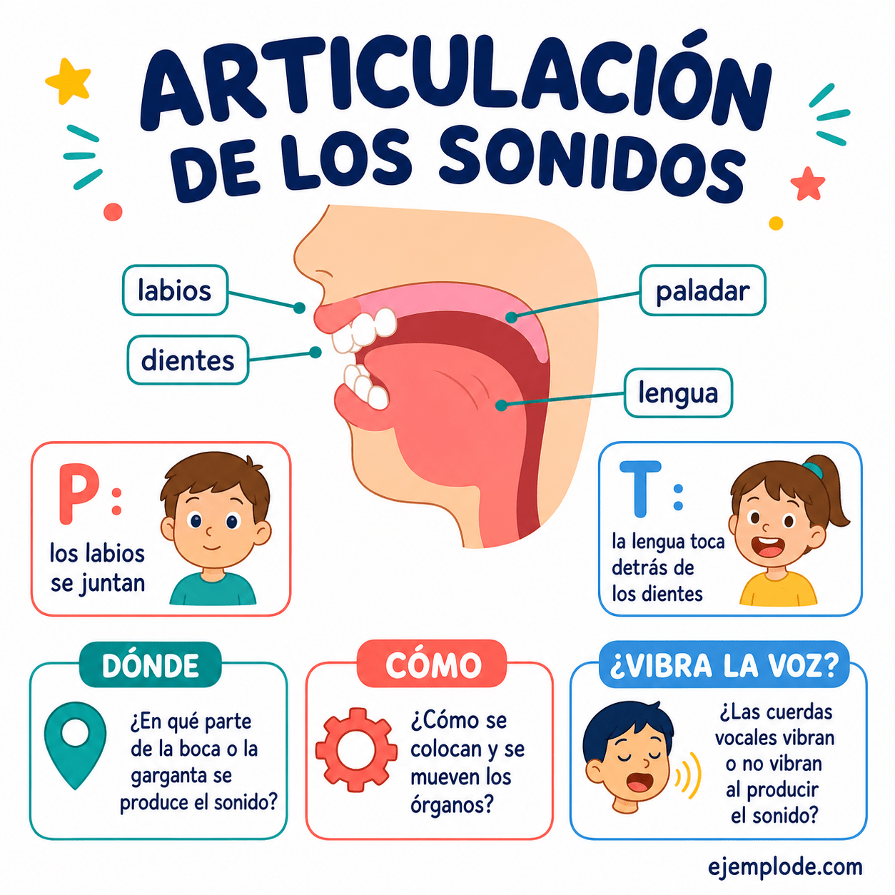 Explicación visual de Articulación con un ejemplo didáctico