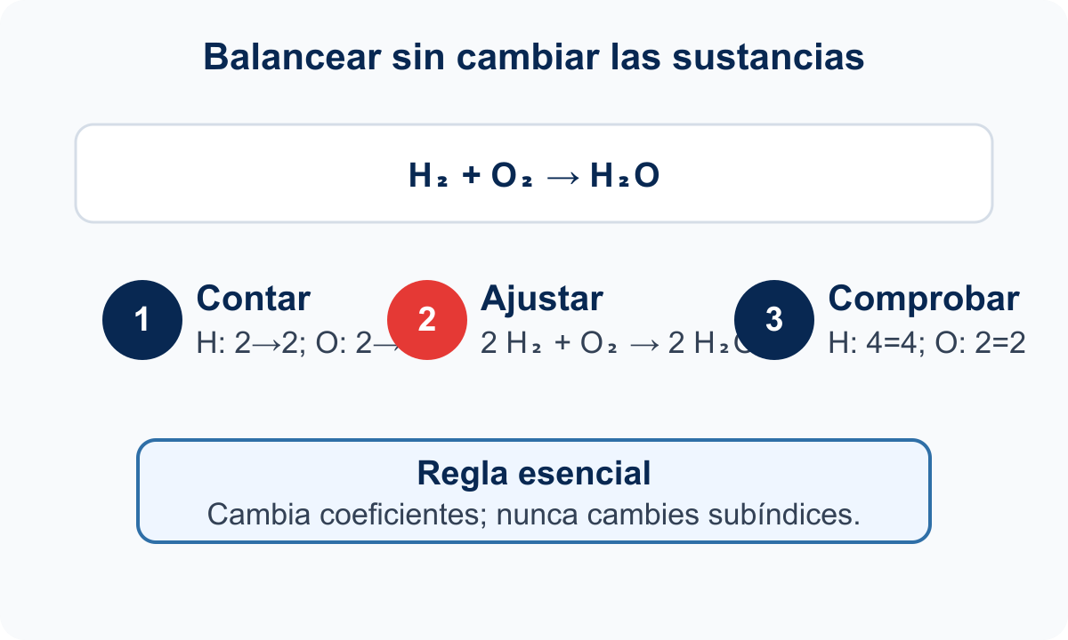 Diagrama de Balanceo de ecuaciones por tanteo.