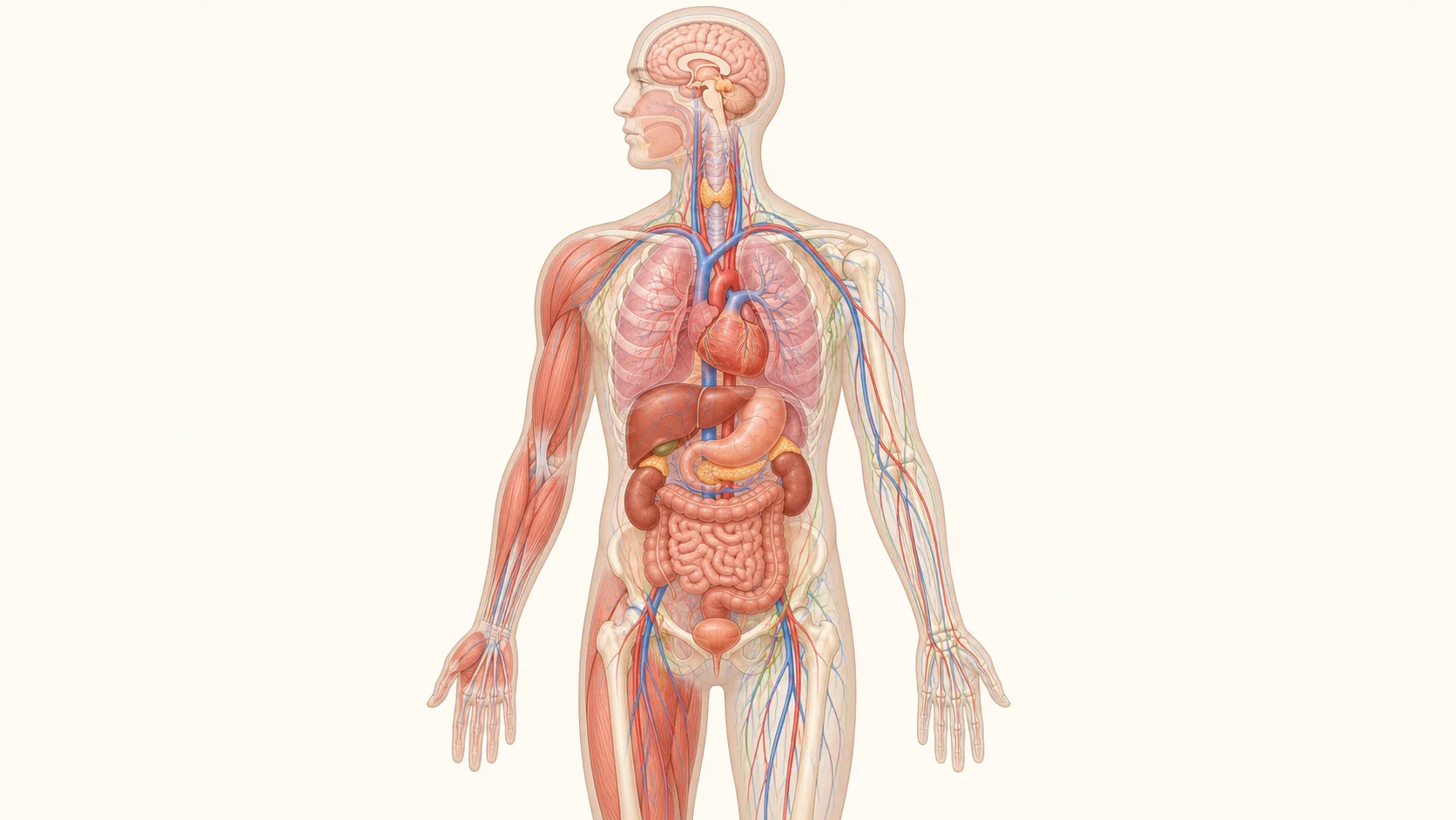 Organización general del cuerpo humano y sus sistemas