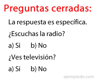 Preguntas cerradas