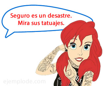 Prejuicio hacia mujer tatuada.