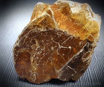 Muestra de esfalerita, sulfuro de zinc