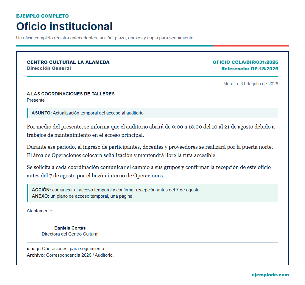 oficio
